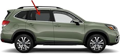 Passenger Right Side Rear Door Window Door Glass Privacy Compatible with Subaru Forester 2019-2024 Models