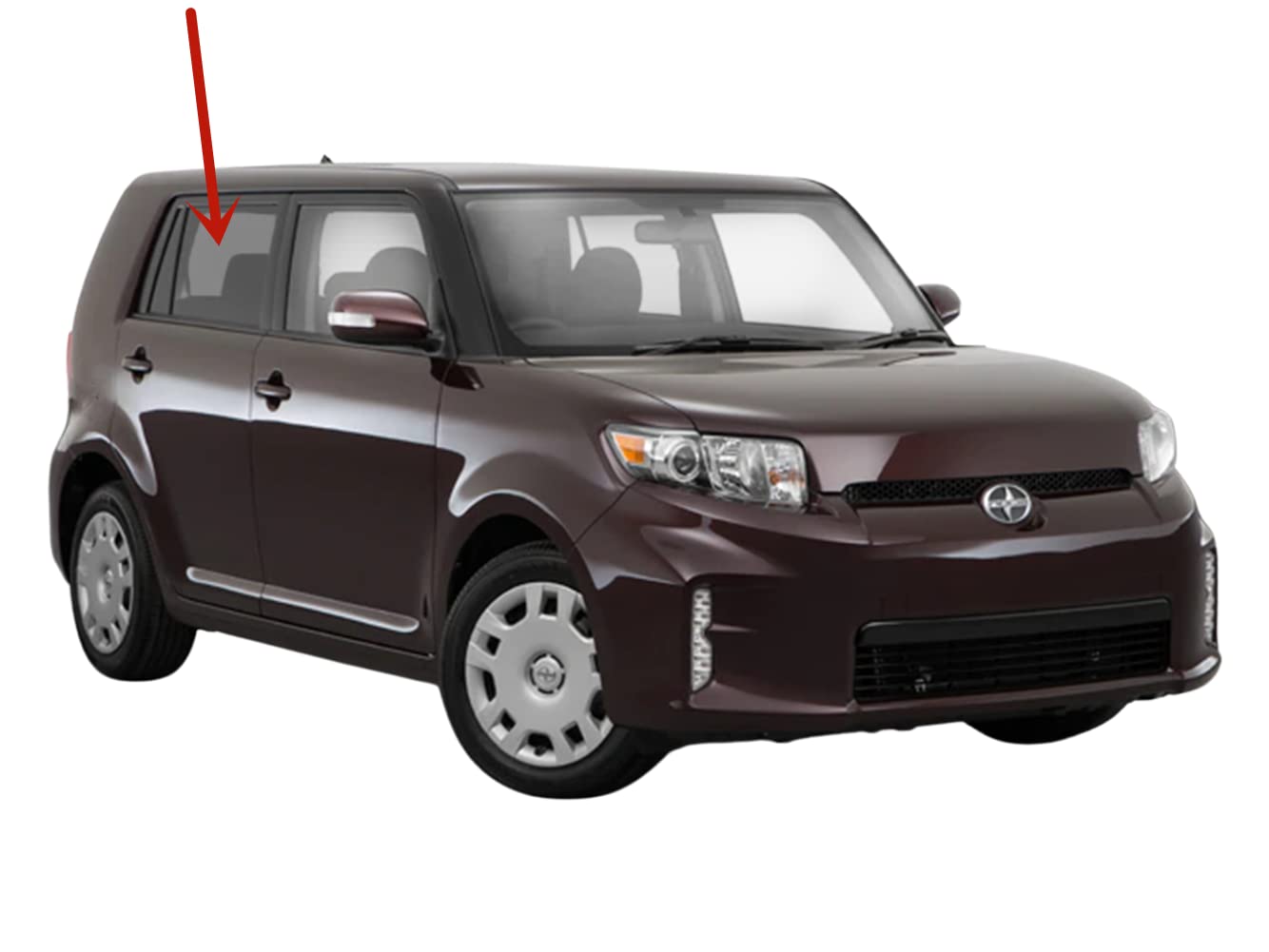 Passenger Right Side Rear Door Window Door Glass Compatible with Scion XB 2008-2015 Models