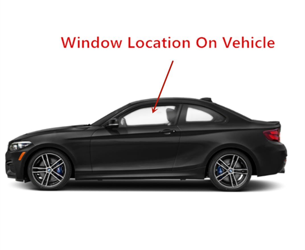 Tempered Driver Left Side Door Window Door Glass Compatible with BMW 228i 230i M2 M235i M240i 2-Door Coupe 2014-2021 Models