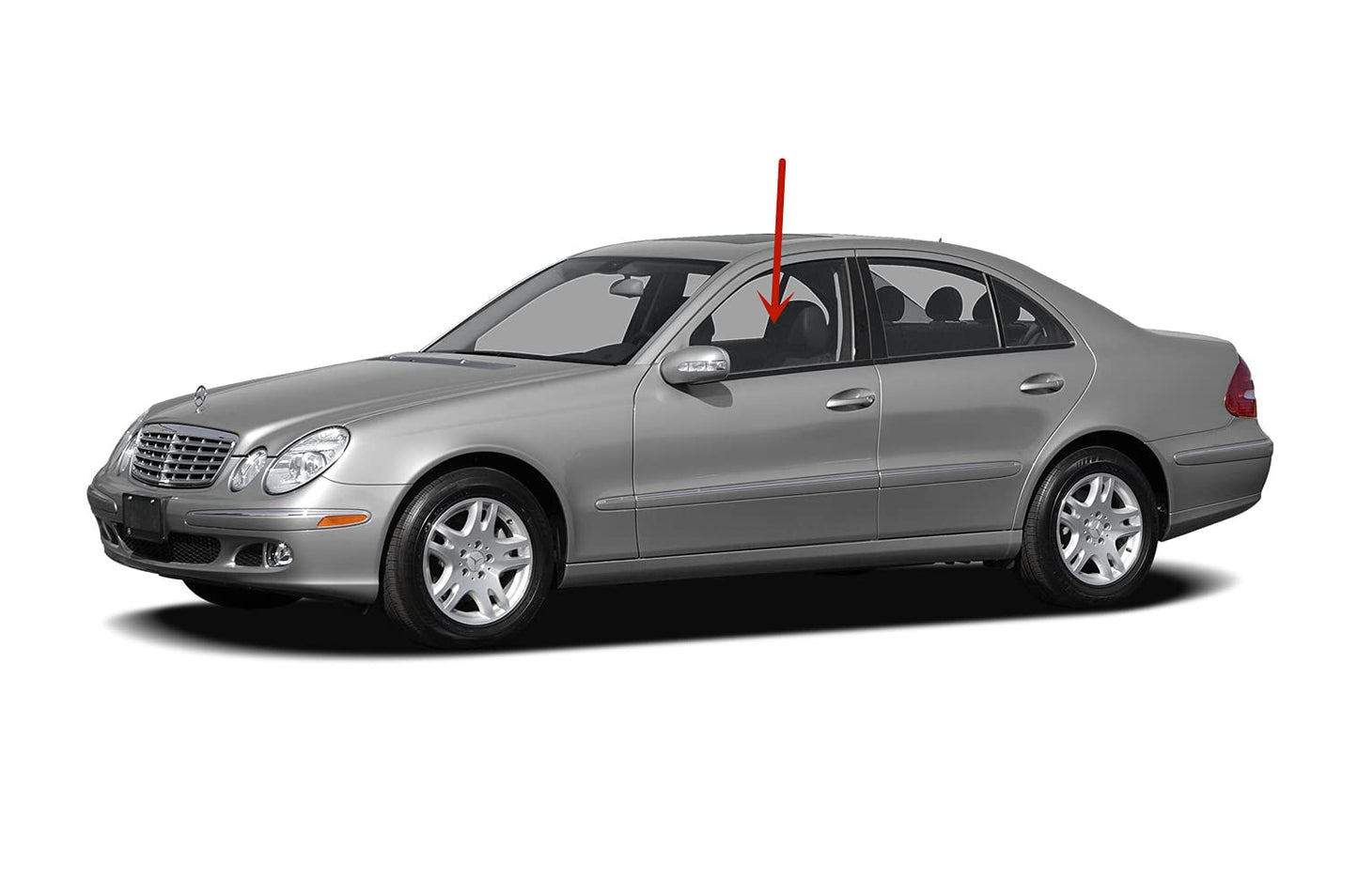 Driver Left Side Front Door Window Door Glass Compatible with Mercedes Benz E300 E320 E420 E55AMG E500 Models