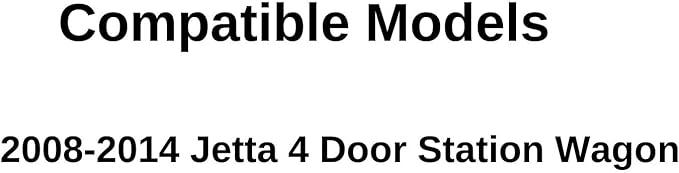 Driver Left Side Rear Door Window Door Glass Compatible with Volkswagen Jetta 4 Door Wagon 2008-2014 Models