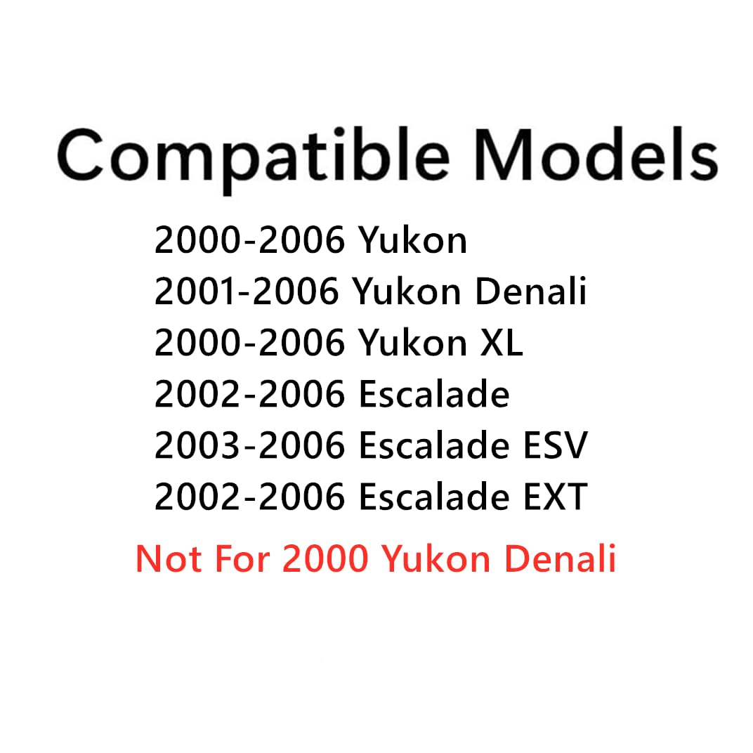 Privacy Driver Left Side Front Door Window Door Glass Compatible with Cadillac Escalade Escalade EXT Escalade ESV 2000-2006 / GMC Yukon Yukon XL 2000-2006 / Yukon Denali 2001-2006 Model