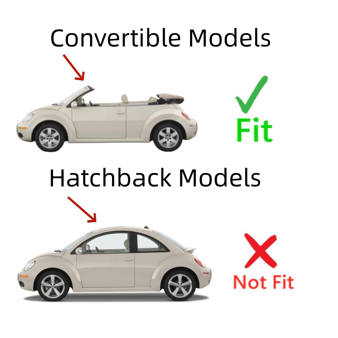 Driver Left Side Door Glass Compatible with Volkswagen New Beetle 2 Door Convertible 2003-2010 Models