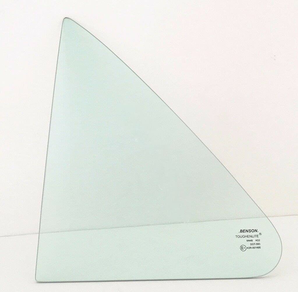 Driver Left Side Rear Vent Window Vent Glass Compatible with Nissan Sentra 1991-1994 / Tsuru 1992-2005 4 Door Sedan Models