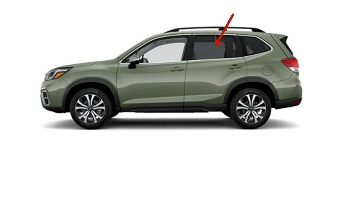 Driver Left Side Rear Door Window Door Glass Privacy Compatible with Subaru Forester 2019-2024 Models