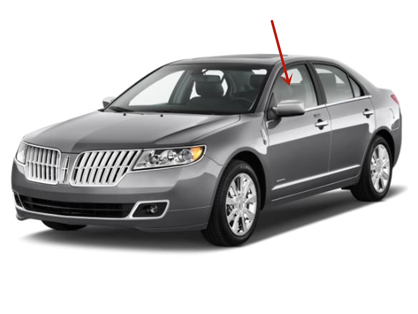 Driver Left Side Front Door Window Door Glass Compatible with Lincoln MKZ 2007-2012 Models/ Zephyr 2006 Models