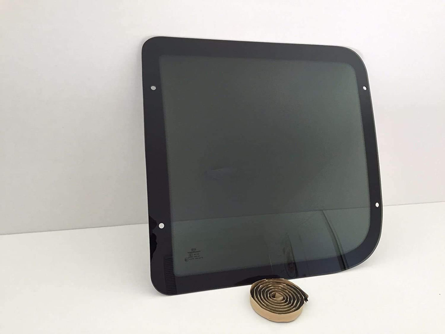 Privacy Stationary Passenger Right Side Hinged Body Side Front Door Window Door Glass Compatible with Ford Econoline 1992-2016 Models