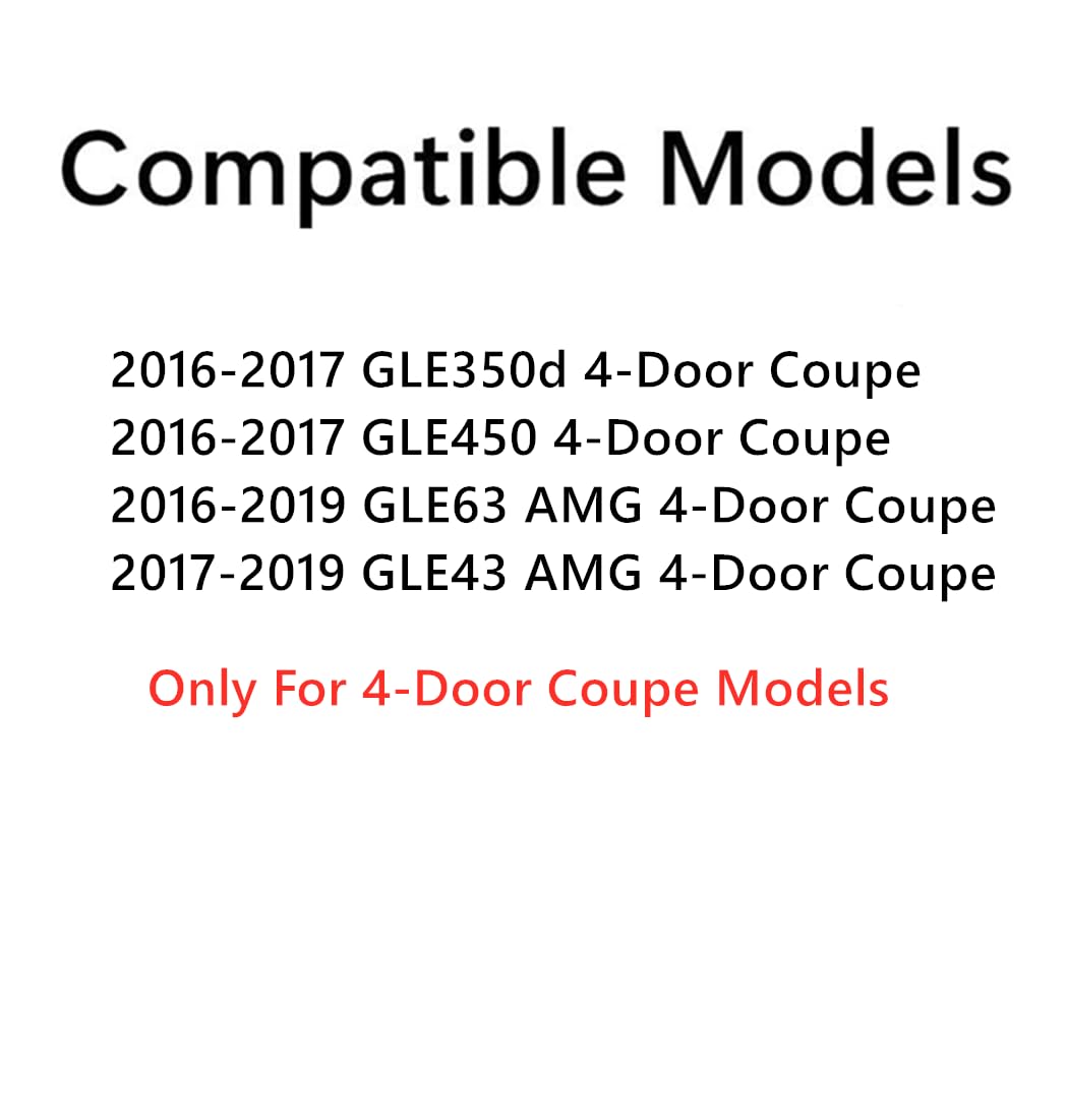 Tempered Passenger Right Side Front Door Window Door Glass Compatible with Mercedes Benz GLE43AMG GLE63AMG GLE350d GLE450 2016-2019 4-Door Coupe Models