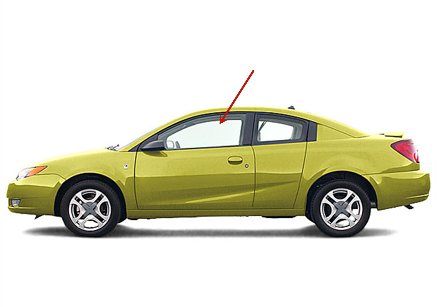 Driver Left Side Door Window Door Glass Compatible with Saturn Ion 4 Door Coupe 2003-2007 Models