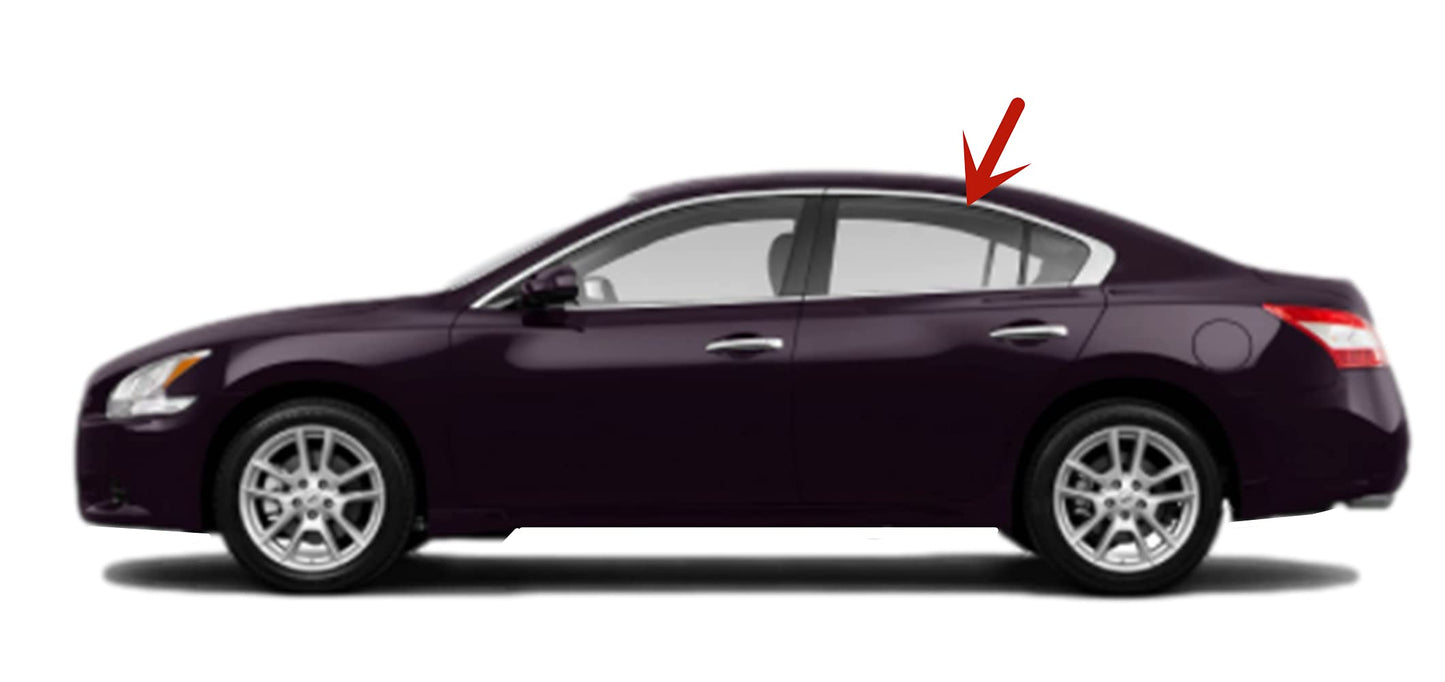 Driver Left Side Rear Door Window Door Glass Compatible with Nissan Maxima 2009-2015 Models