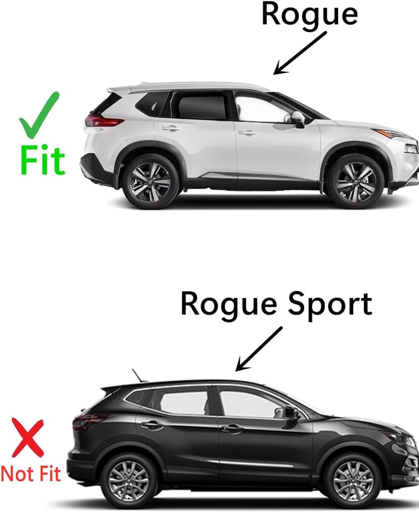 Tempered Passenger Right Side Front Door Window Door Glass Compatible with Nissan Rogue 2021-2025 Models (Not For Rogue Sport)