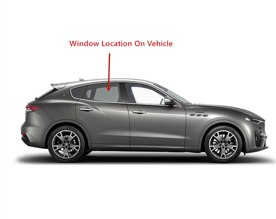 Laminated Passenger Right Side Rear Door Window Glass Compatible with Maserati Levante 2016-2024 Models