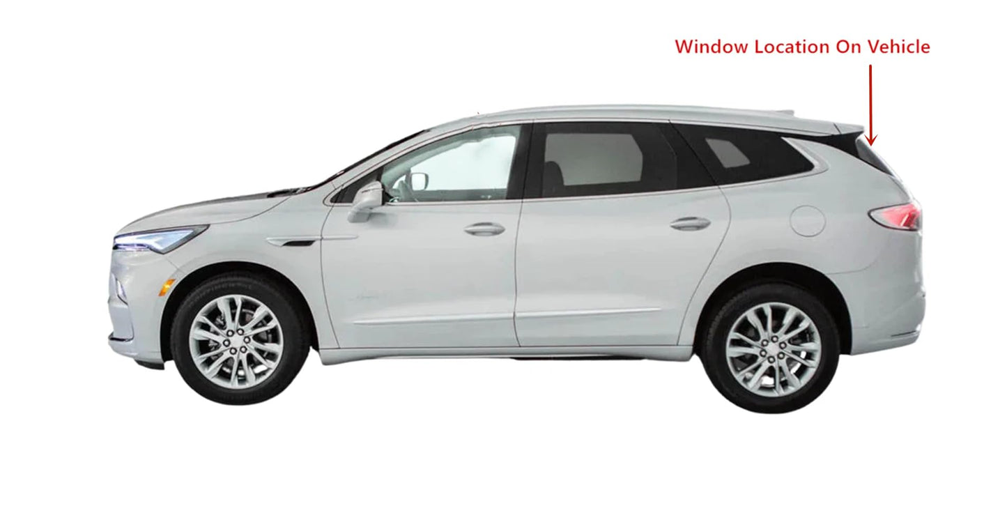 Heated Privacy Back Tailgate Window Back Glass Compatible with Buick Enclave 2018-2024 Models