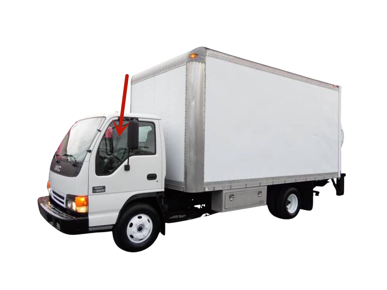 Driver Left Side Front Door Window Door Glass Compatible with Chevrolet/GMC W3500 W4500 W5500 1999-2006 & Chevrolet Tiltmaster W4 1995-1998 & GMC Forwad W4 1995-1998