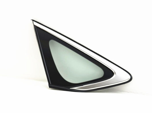 Chrome Molding Style Driver Left Side Quarter Window Quarter Glass Compatible with Honda Accord 2023-2025 Models