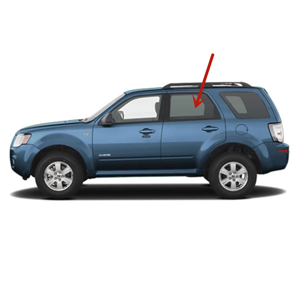 Driver Left Side Rear Door Window Door Glass Compatible with Mercury Mariner 2008-2011 Models