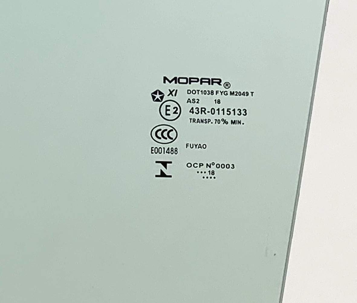 OEM Laminated Driver Left Side Front Door Window Door Glass Compatible with Dodge Durango 11-25/Jeep Grand Cherokee 11-21/ Grand Cherokee WK 2022 Models (Not For Cherokee, or Grand Cherokee L)