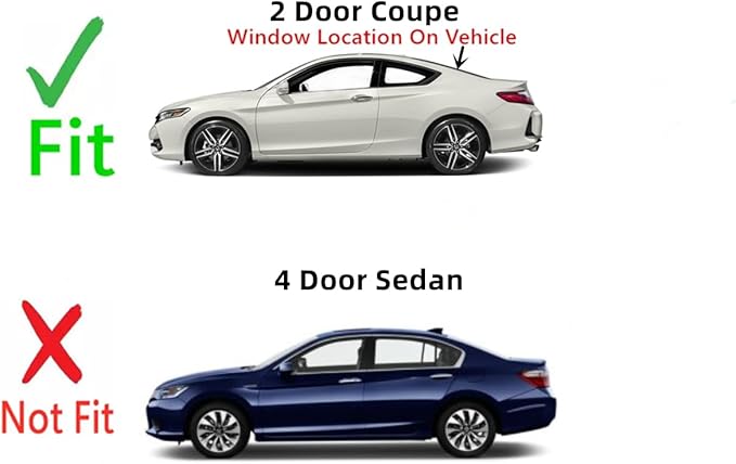 Heated Back Window Back Glass Compatible with Honda Accord 2 Door Coupe 2013-2017 Models