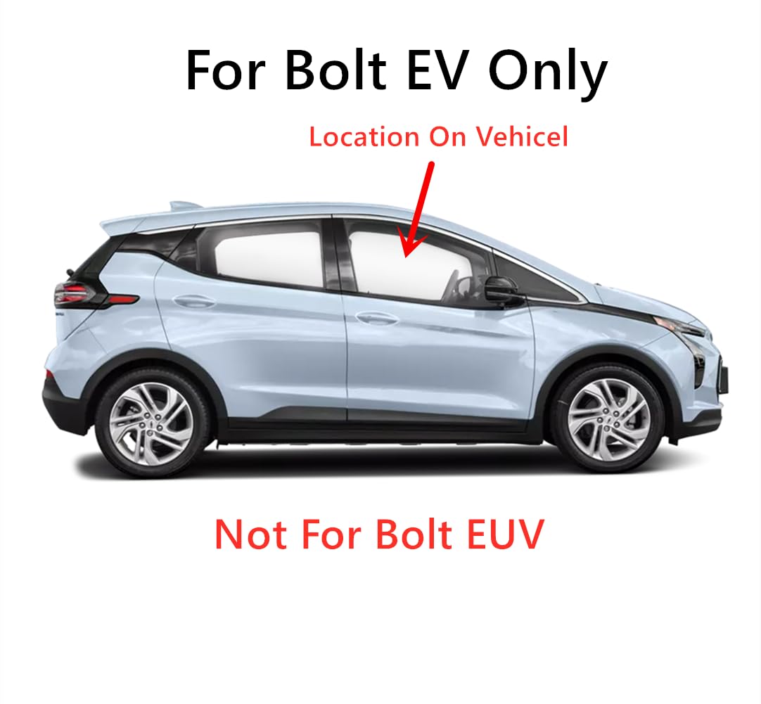 Tempered Passenger Right Side Front Door Window Door Glass Compatible with Chevrolet Bolt EV 2017-2023 Models (Not For Bolt EUV)