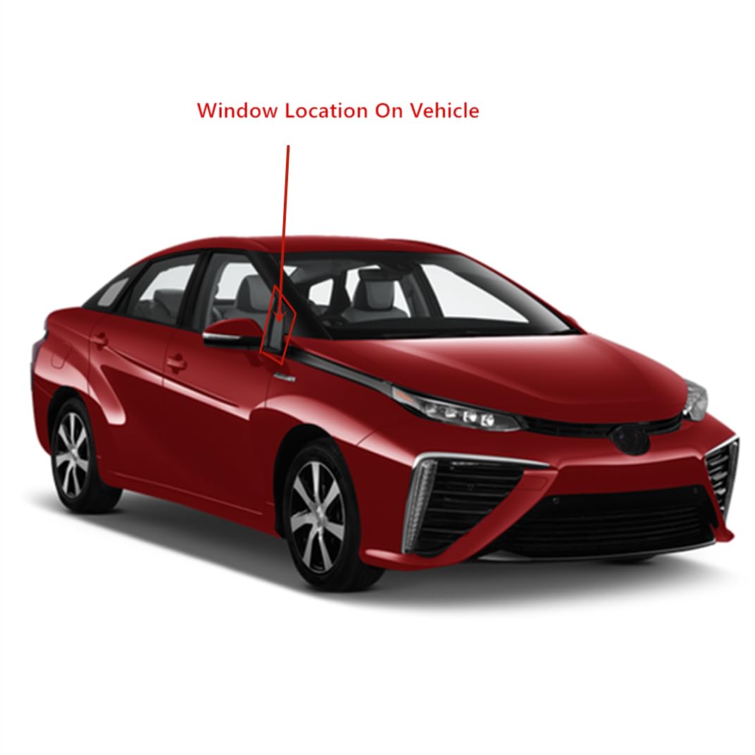 Laminated Glass Only Passenger Right Side Vent Window Vent Glass Compatible with Toyota Mirai 2016-2020 Models