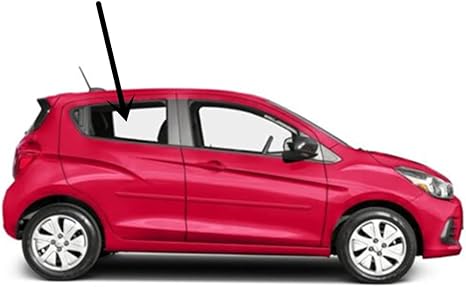 Tempered Passenger Right Side Rear Door Window Door Glass Compatible with Chevrolet Spark 2016-2023 Models (Not For Spark Classic Mexico Models)