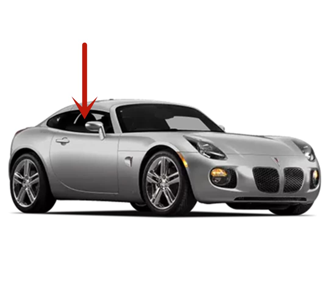 Passenger Right Side Door Window Door Glass Compatible with Pontiac Solstice 2 Door Coupe 2009-2010 Models (Not Fit 2 Door Convertible Models)