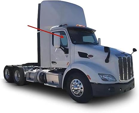 Passenger Right Side Front Door Window Door Glass Compatible with Peterbilt 579 2012-2025 Models