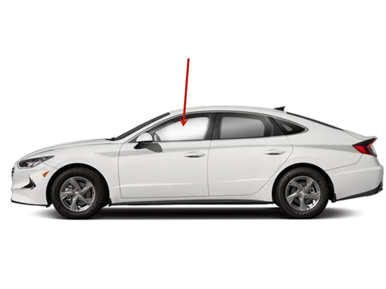 Tempered Driver Left Side Front Door Window Door Glass Compatible with Hyundai Sonata 2020-2025 Models