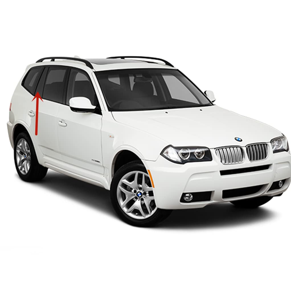 OEM Passenger Right Side Rear Vent Window Vent Glass Compatible with BMW X3 2004-2010 Models