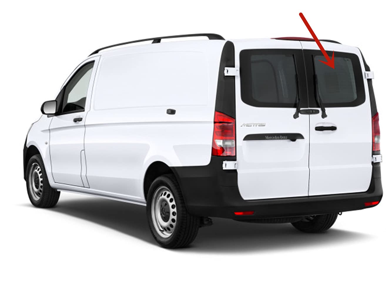 Heated Back Window Back Glass Passenger Right Side Compatible with Mercedes Benz Metris 2015-2023 Models