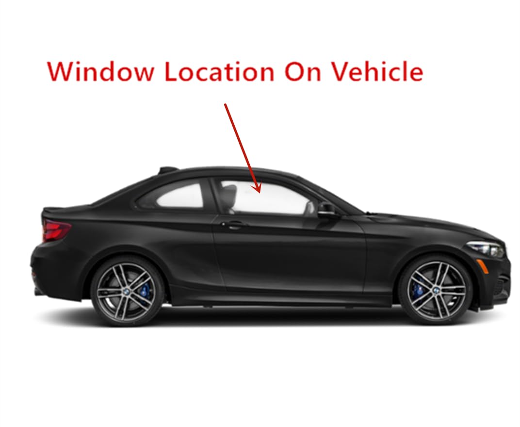 Tempered Passenger Right Side Door Window Door Glass Compatible with BMW 228i 230i M2 M235i M240i 2-Door Coupe 2014-2021 Models