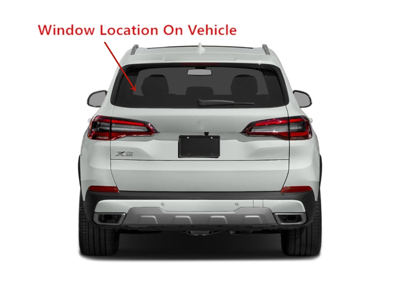 Privacy Back Tailgate Window Heated Back Glass Compatible with BMW X5 2019-2025 Models