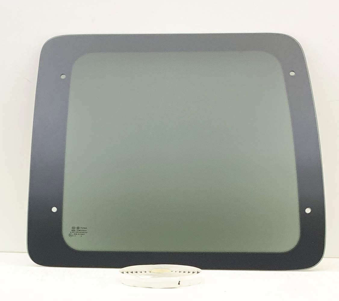 Privacy Color Style Stationary Back Window Back Glass Passenger Right Side Compatible with Ford Econoline 1992-2016 Models
