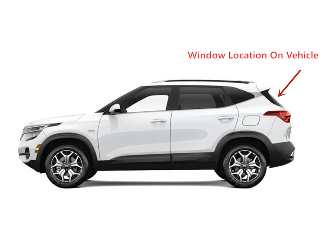 Heated Rear Back Tailgate Window Back Glass Compatible with Kia Seltos 2021-2025 Models