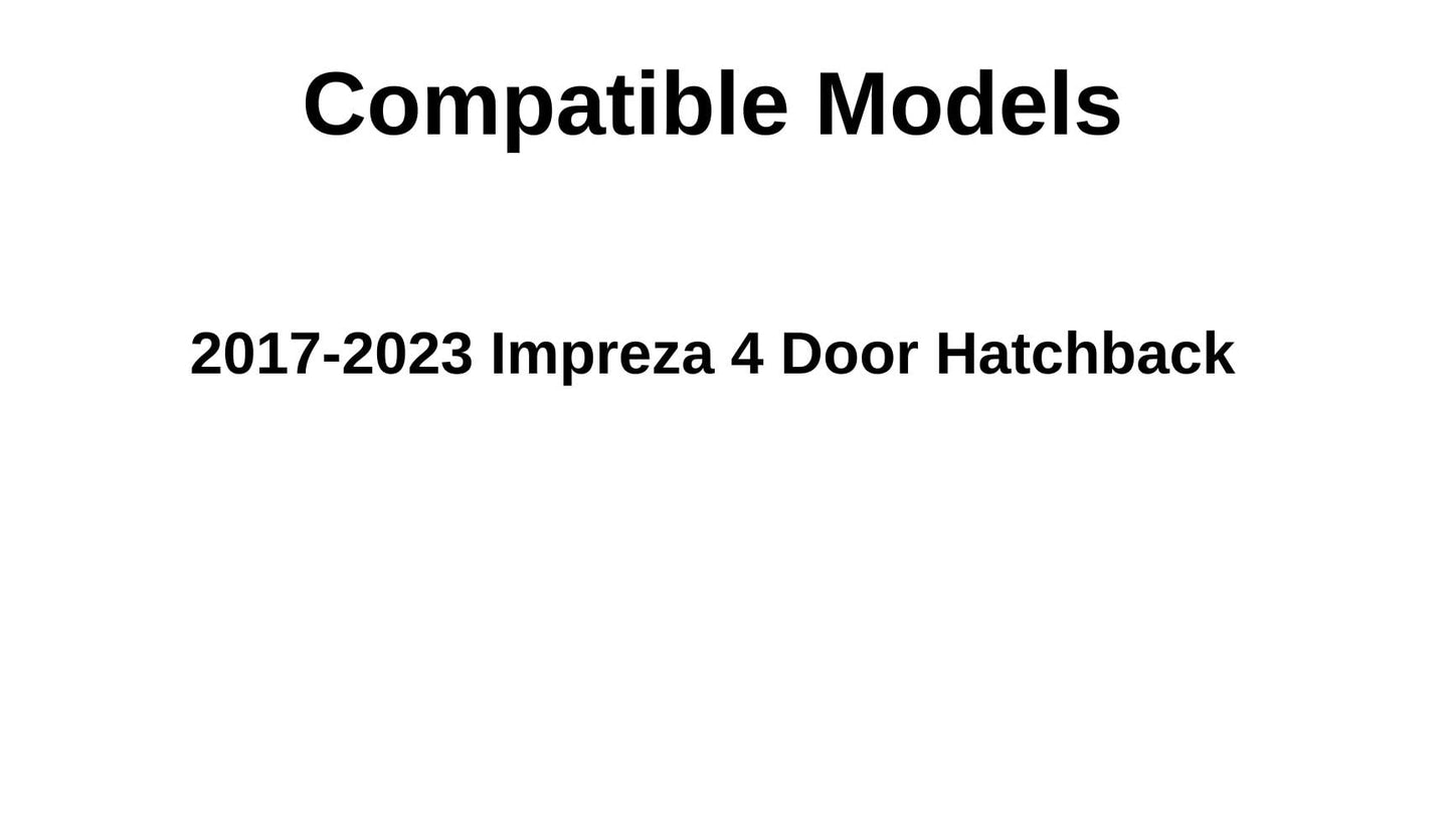 Heated Rear Tailgate Liftgate Back Window Back Glass Compatible with Subaru Impreza 4 Door Hatchback 2017-2023 Models