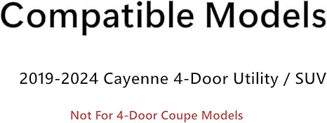 Tempered Passenger Right Side Front Door Window Glass Compatible with Porsche Cayenne SUV 2019-2024 Models (Not For Coupe)