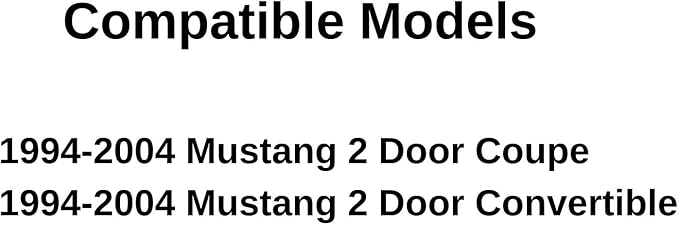 Driver Left Side Door Window Door Glass Compatible with Ford Mustang 1994-2004 Models