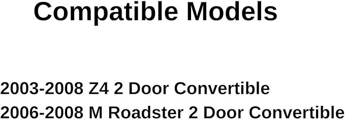 Driver Left Side Window Door Glass Compatible with BMW Z4/BMW M Roadster 2 Door Convertible 2003-2008 Models