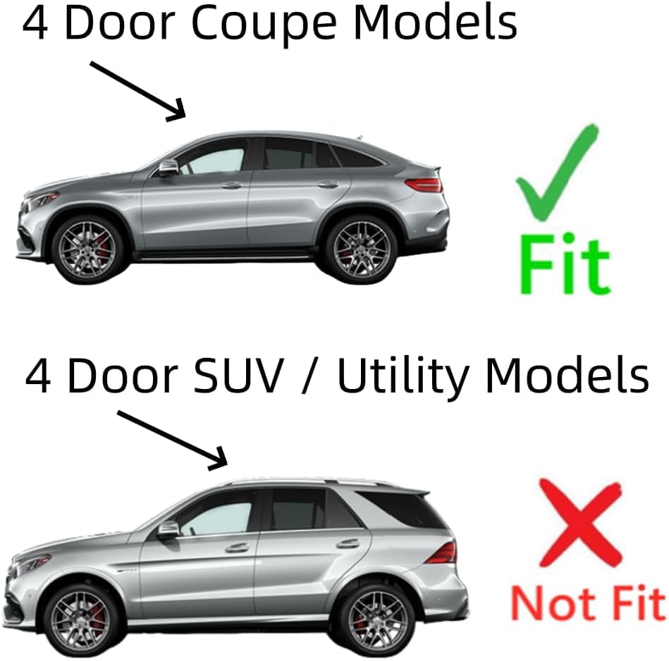 Tempered Driver Left Side Front Door Window Door Glass Compatible with Mercedes Benz GLE43AMG GLE63AMG GLE350d GLE450 2016-2019 4-Door Coupe Models