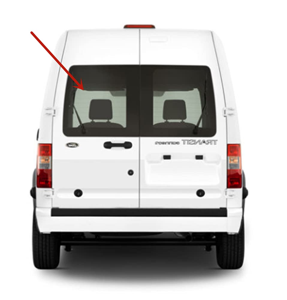 Back Window Back Glass Driver Left Side Compatible with Ford Transit Connect 2010-2013 Models