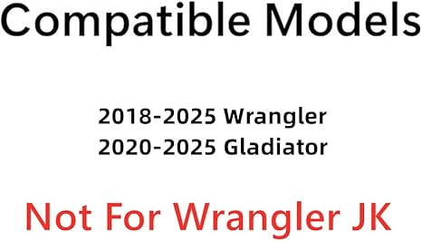 Tempered Passenger Right Side Front Door Window Door Glass Compatible with Jeep Wrangler 2018-2025 / Gladiator 2020-2025 Models