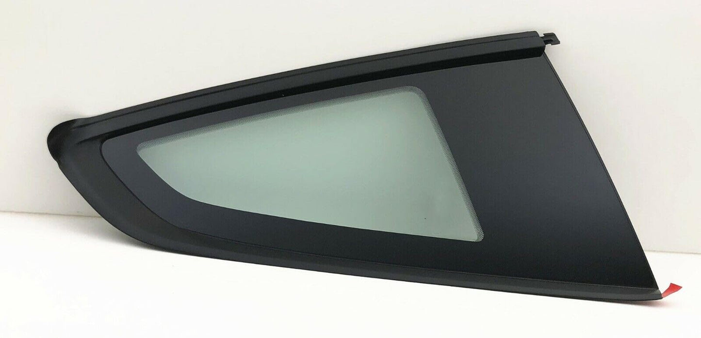 Tempered Passenger Right Side Quarter Window Quarter Glass Compatible with Ford Mustang 2-Door Coupe 2015-2023 Models
