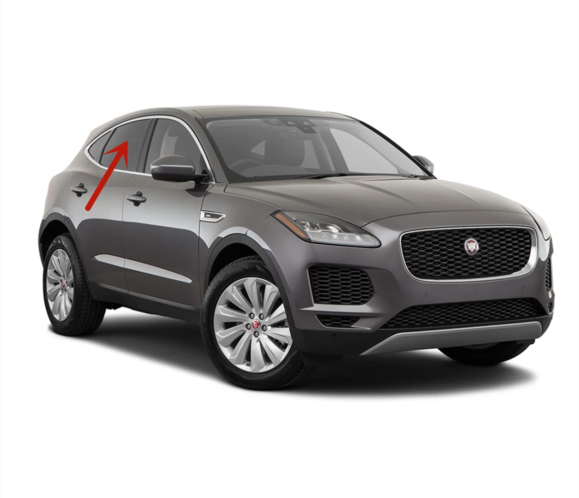 Passenger Right Side Rear Door Window Door Glass Compatible with Jaguar E-PACE 2018-2024 Models