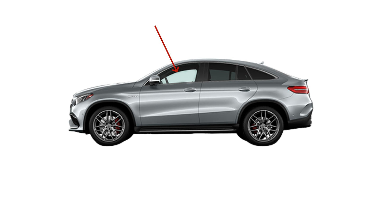 OEM Driver Left Side Front Door Window Door Glass Compatible with Mercedes Benz GLE43AMG GLE63AMG GLE350d GLE450 2016-2019 4 Door Coupe Models