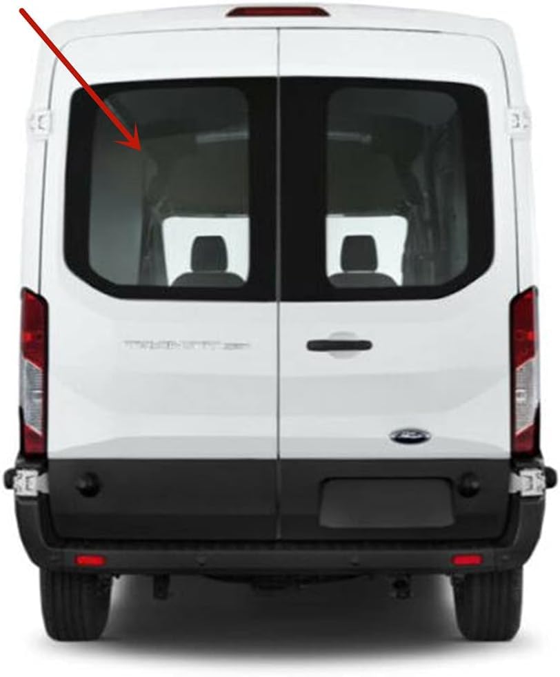 Heated Rear Back Window Back Glass Driver Left Side Compatible with Ford Transit 100.8" Mid-Roof & 110.2'' High-Roof Van 2015-2025 Models (Not for Low-Roof , Or Transit Connect)