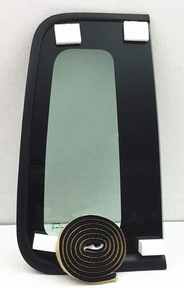 Stationary Passenger Right Side Rear Access Door Quarter Window Quarter Glass Quarter Window Compatible with Ford F150 Pickup 2 Door Standard Cab 2004-2008 Models