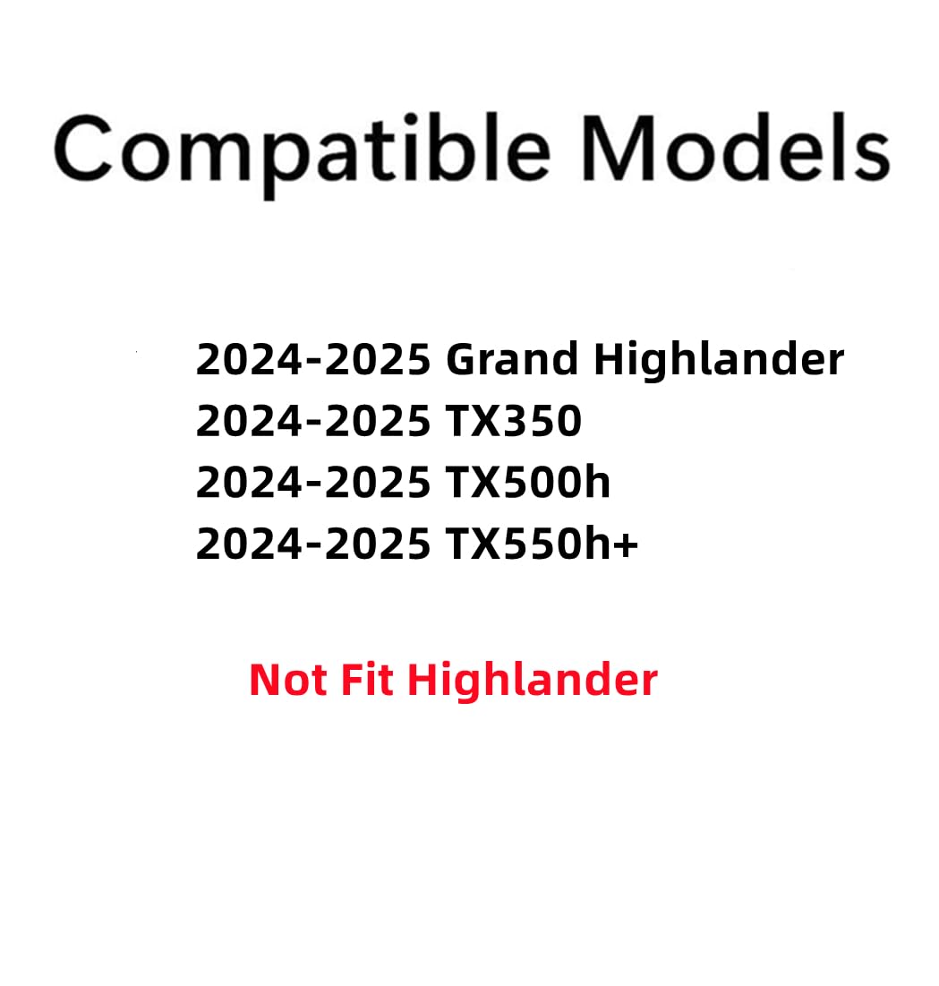 Laminated Driver Left Side Front Door Window Glass Compatible with Toyota Grand Highlander / Lexus TX350 TX500h TX550h+ 2024-2025 Models