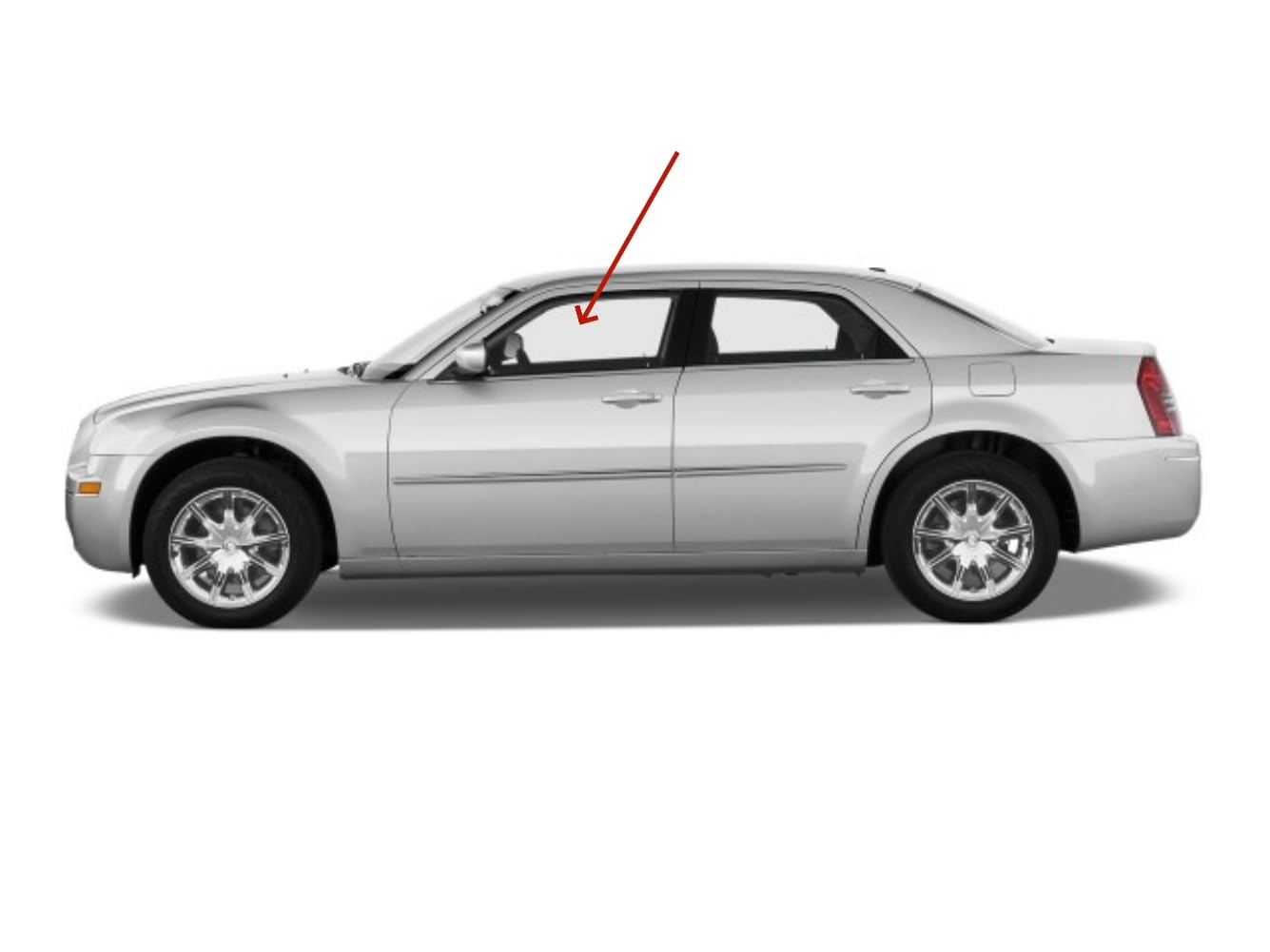 Driver Left Side Front Door Window Door Glass Compatible with Chrysler 300 2005-2010 Models/Dodge Magnum 2005-2008 Models