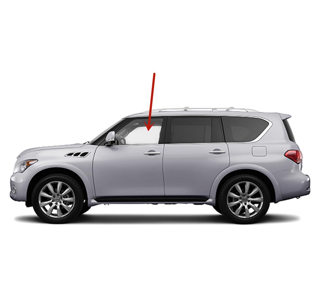 Laminated Driver Left Side Front Door Window Door Glass Compatible with Infiniti QX56 QX80 2011-2024 / Nissan Armada 2017-2024 Models