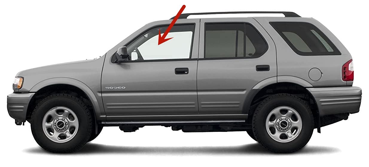 Driver Left Side Front Door Window Door Glass Compatible with Isuzu Rodeo 1998-2004 Models/Honda Passport 1998-2002 Models